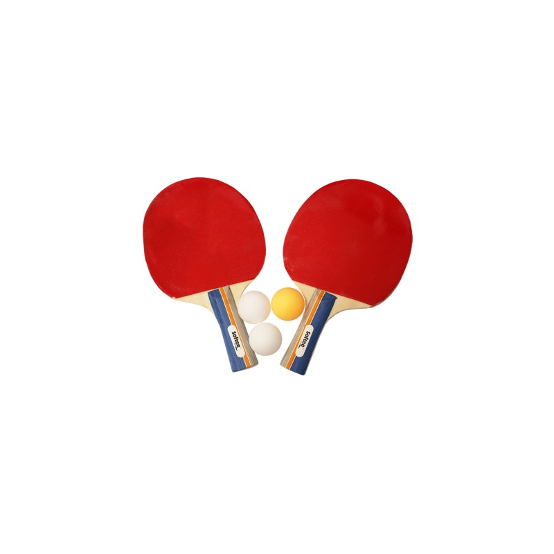 JUEGO RAQUETAS DE TENIS DE MESA CON 3 PELOTAS SOFTEE SATURN