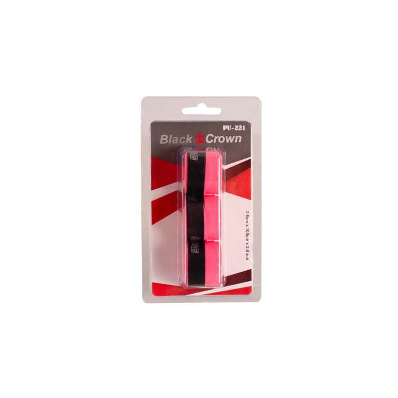 BLISTER 3 OVERGRIPS BLACK CROWN PERFORADOS BLISTER 3 OVERGRIPS BLACK CROWN PERFORADOS