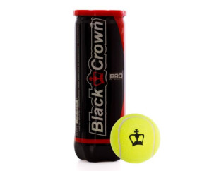 BOTE DE 3 PELOTAS DE PÁDEL BLACK CROWN PRO