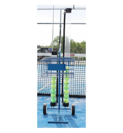 CARRO PORTAPELOTAS TENIS / PÁDEL 80 PELOTAS AZUL