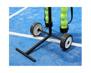 CARRO PORTAPELOTAS TENIS / PÁDEL 80 PELOTAS NEGRO