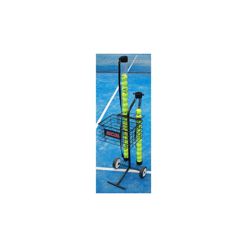 CARRO PORTAPELOTAS TENIS / PÁDEL 80 PELOTAS NEGRO CARRO PORTAPELOTAS TENIS / PÁDEL 80 PELOTAS NEGRO