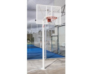 JUEGO DE 2 CANASTAS ANTIVANDALICAS MINIBASKET NEW TUBO 114 MM LACADA