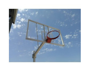 JUEGO DE 2 CANASTAS BALONCESTO DELUXE MONOTUBO FIJAS