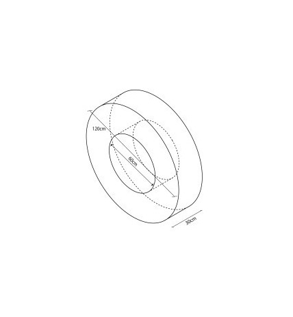 FIGURA DONUT 120X60X30CM Ø