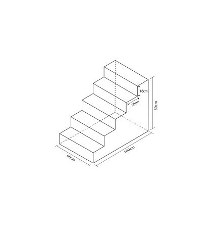 FIGURA ESCALERA GRANDE 100X80X60CM