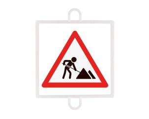 PANEL DE SEÑALIZACION TRAFICO DE PELIGRO Nº 7 (OBRAS)
