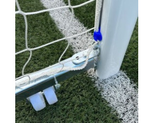 JUEGO PORTERÍAS ALUMINIO FÚTBOL 7 120X100 MM ABATIBLES CON ARQUILLOS