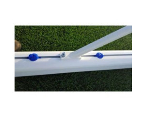 JUEGO PORTERÍAS ALUMINIO FÚTBOL 7 90 MM FIJAS