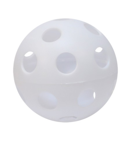 PELOTA HOCKEY/FLOORBALL CON AGUJEROS 70 MM