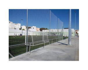 POSTE METÁLICO GALVANIZADO 7M PARA RED PROTECCIÓN SIN BOTES