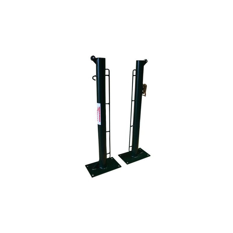 JUEGO DE 2 POSTES DE PÁDEL FIJOS Ø 80MM CON BASE PARA ATORNILLAR JUEGO DE 2 POSTES DE PÁDEL FIJOS Ø 80MM CON BASE PARA ATORNILLAR