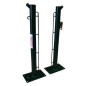 JUEGO DE 2 POSTES DE PÁDEL FIJOS Ø 80MM CON BASE PARA ATORNILLAR