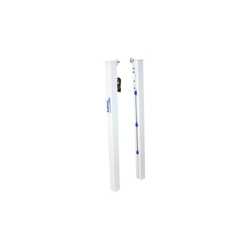 JUEGO POSTES PÁDEL ALUMINIO FIJOS SECCIÓN CUADRADA 80X80MM JUEGO POSTES PÁDEL ALUMINIO FIJOS SECCIÓN CUADRADA 80X80MM