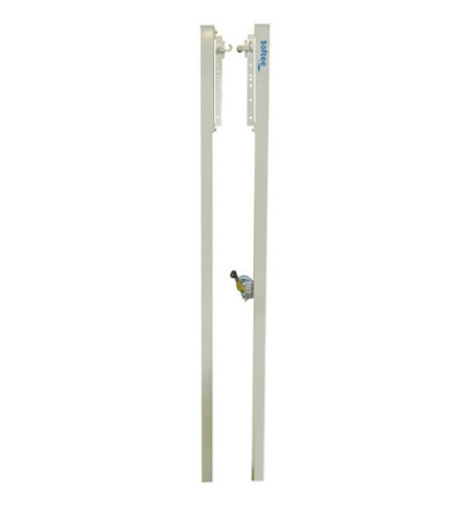 JUEGO POSTES VOLEIBOL FIJOS DE ALUMINIO SECCION CUADRADA 80X80MM