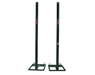 JUEGO POSTES VOLEIBOL METÁLICOS CUADRADOS 80X80MM TRASLADABLES