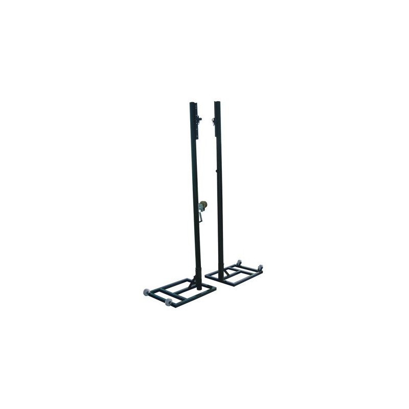JUEGO POSTES VOLEIBOL METÁLICOS Ø 80MM TRASLADABLES