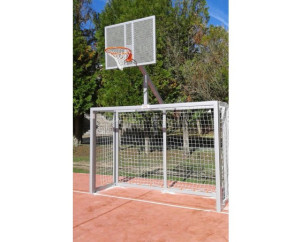 JUEGO PORTERÍAS F.SALA/BALONMANO - CANASTA BASKET GRIS