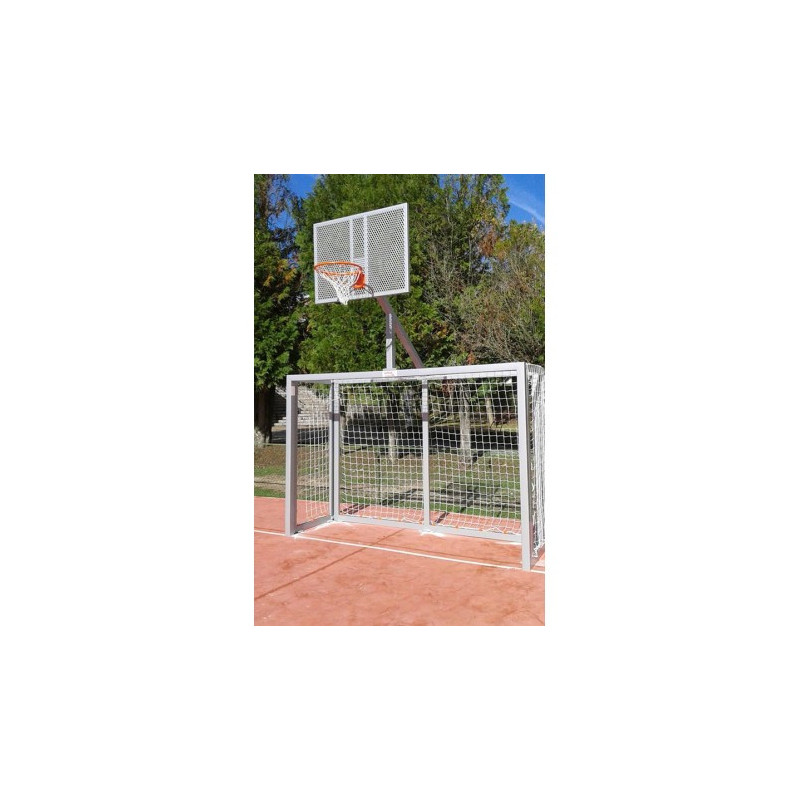JUEGO PORTERÍAS F.SALA/BALONMANO - CANASTA BASKET GRIS