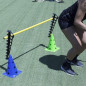 CONO CON SOPORTE PARA PICA Y ARO BASE CUADRADA 50 CM